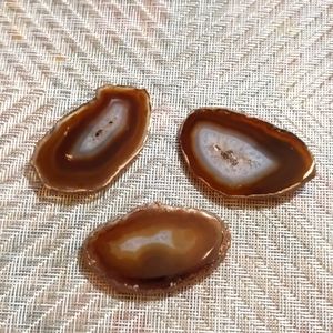 Agate slice decorative refrigerator magnets